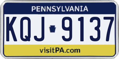 PA license plate KQJ9137
