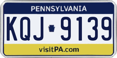 PA license plate KQJ9139