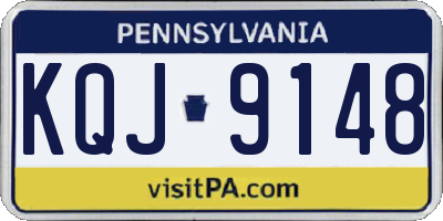 PA license plate KQJ9148