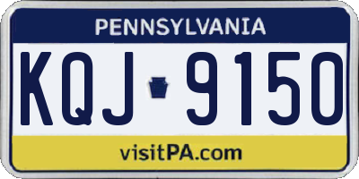 PA license plate KQJ9150