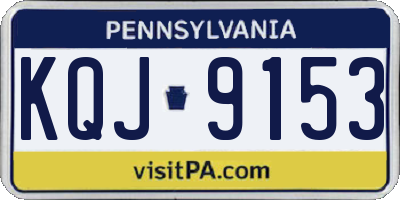 PA license plate KQJ9153