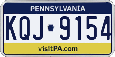 PA license plate KQJ9154