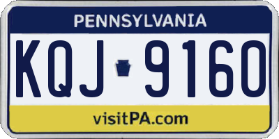 PA license plate KQJ9160