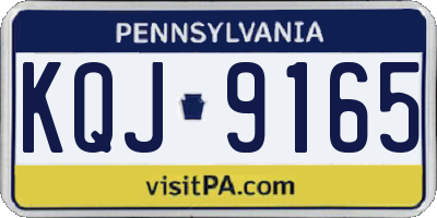 PA license plate KQJ9165