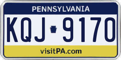 PA license plate KQJ9170