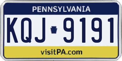 PA license plate KQJ9191