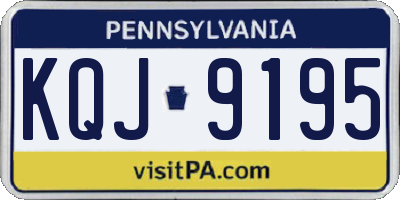 PA license plate KQJ9195