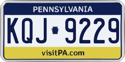 PA license plate KQJ9229