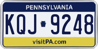 PA license plate KQJ9248