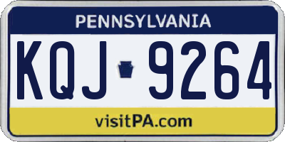 PA license plate KQJ9264