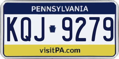 PA license plate KQJ9279