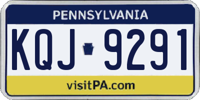 PA license plate KQJ9291