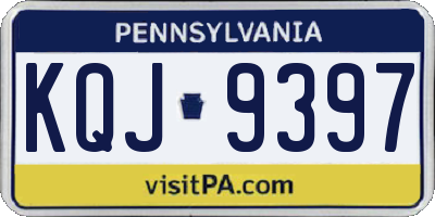 PA license plate KQJ9397