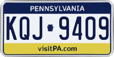 PA license plate KQJ9409