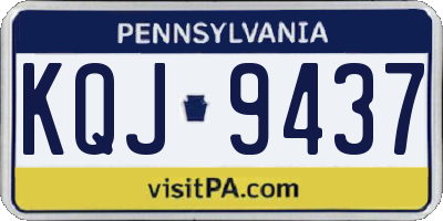 PA license plate KQJ9437