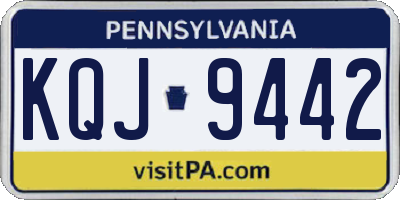 PA license plate KQJ9442