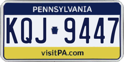 PA license plate KQJ9447