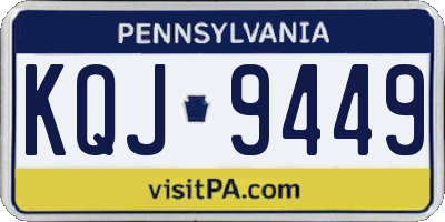 PA license plate KQJ9449