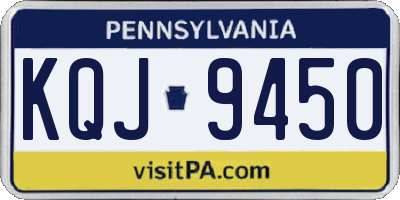 PA license plate KQJ9450