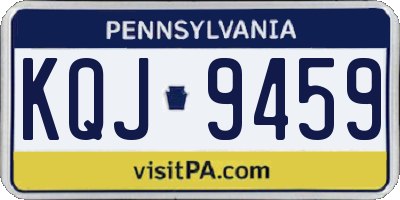 PA license plate KQJ9459