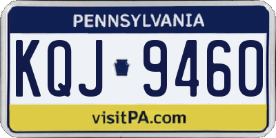 PA license plate KQJ9460