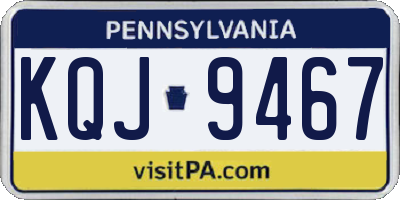 PA license plate KQJ9467