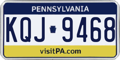 PA license plate KQJ9468