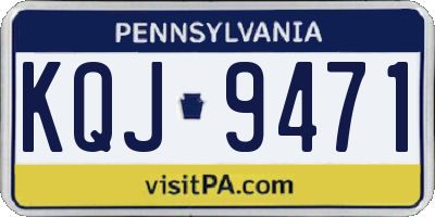 PA license plate KQJ9471