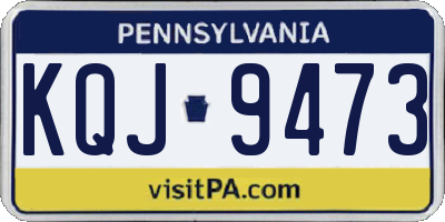 PA license plate KQJ9473
