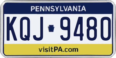 PA license plate KQJ9480
