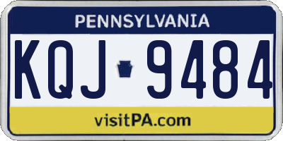 PA license plate KQJ9484