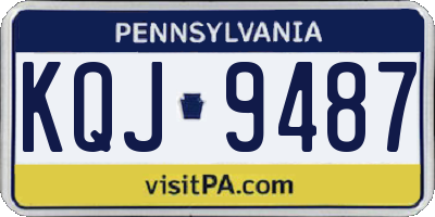 PA license plate KQJ9487