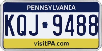 PA license plate KQJ9488