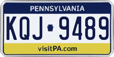 PA license plate KQJ9489