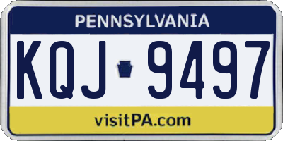 PA license plate KQJ9497