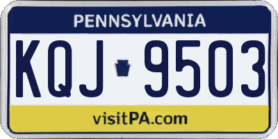 PA license plate KQJ9503
