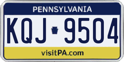 PA license plate KQJ9504