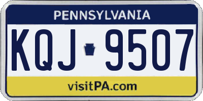 PA license plate KQJ9507