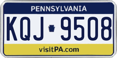 PA license plate KQJ9508