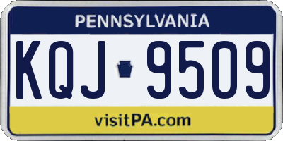 PA license plate KQJ9509