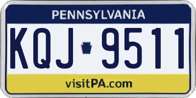 PA license plate KQJ9511