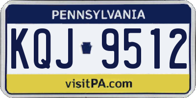 PA license plate KQJ9512