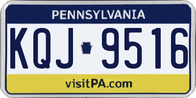 PA license plate KQJ9516