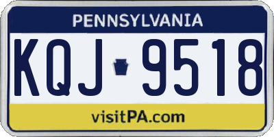 PA license plate KQJ9518