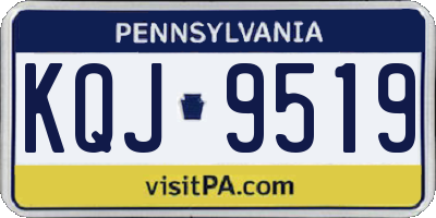 PA license plate KQJ9519