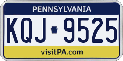 PA license plate KQJ9525