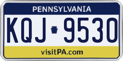 PA license plate KQJ9530