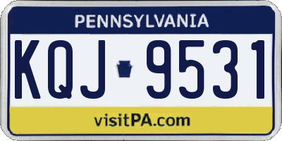 PA license plate KQJ9531