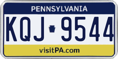 PA license plate KQJ9544