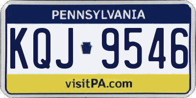 PA license plate KQJ9546